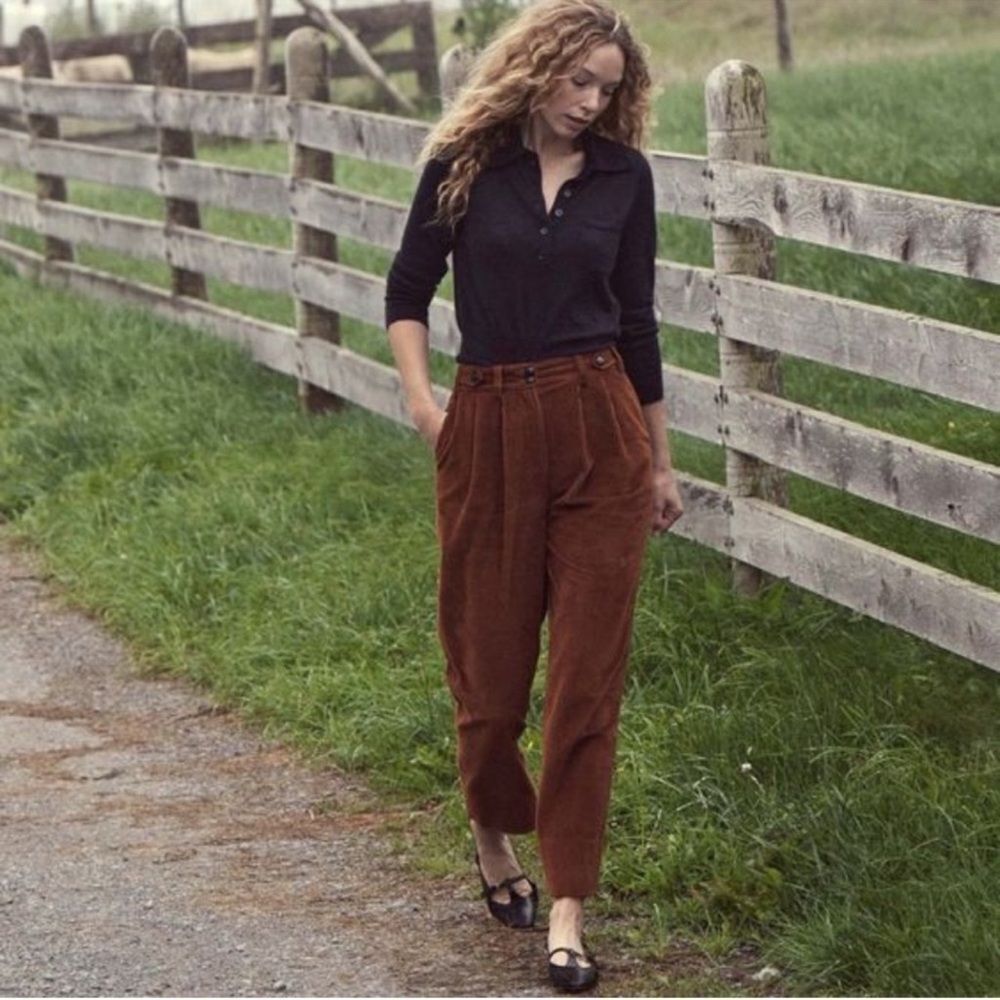 New DÔEN Atherton Pants in Terra Di Siena Size 12